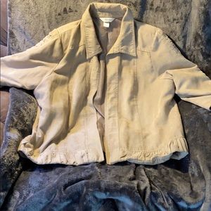 Suede light brown jacket